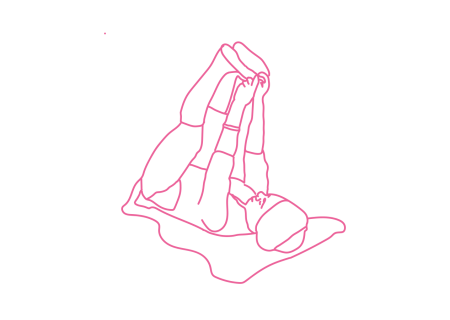 Сведение и разведение ног лежа на спине (5 мин)