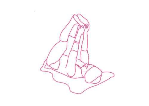 Сведение и разведение ног лежа на спине (5 мин)