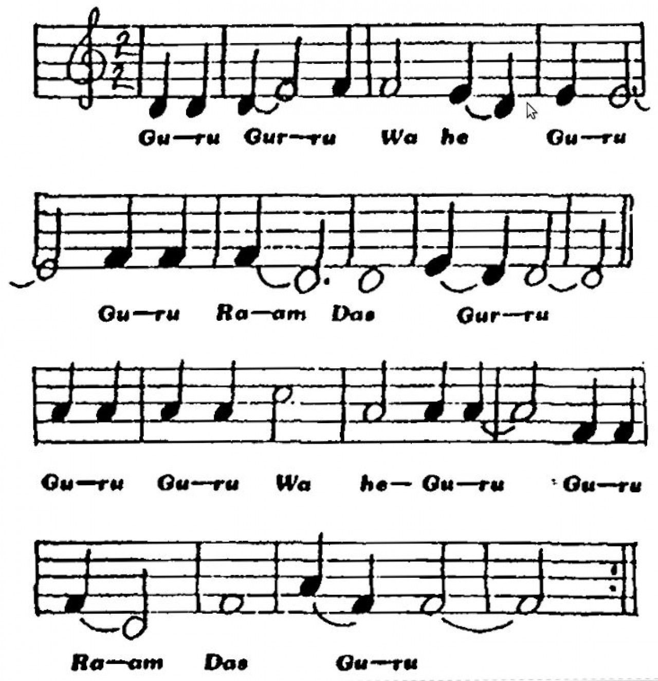 Гуру Гуру Вахе Гуру Гуру Рам Дас Гуру (Гуру-Мантра)