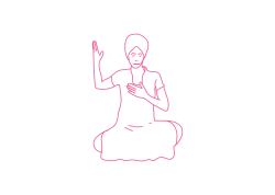 Быстрое движение правой рукой к щеке 1. Кундалини Йога