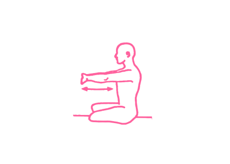 Быстрые вытягивания рук в Простой Позе (2-3 мин). Упражнение Кундалини Йоги 1