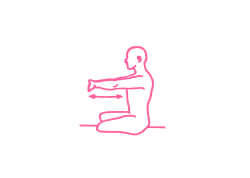 Быстрые вытягивания рук в Простой Позе (2-3 мин). Упражнение Кундалини Йоги 1