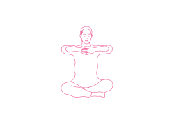 Чтение мантры «Хар Гуру Сири Гуру Ва-хэ(й) Гуру» с руками на уровне плеч (1 мин)