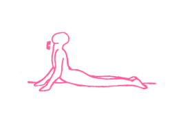 Поднимания и пускания подбородком в Позе Кобры (16 раз). Упражнение Кундалини Йоги 1