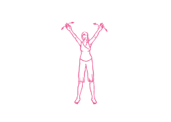 Движения кистями влево-вправо стоя с руками на 60 градусов (1-3 мин) Движения кистями влево-вправо стоя с руками на 60 градусов (1-3 мин)