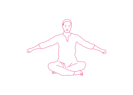 Движения прямыми руками вверх и вниз 2