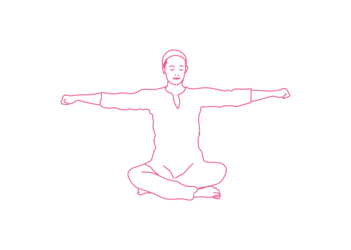 Движения прямыми руками вверх и вниз 1