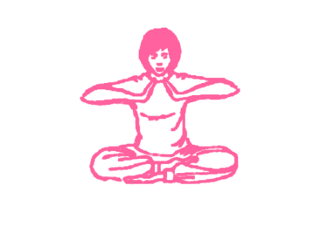 Движения руками на 8 счетов в Простой Позе Кундалини Йога 1