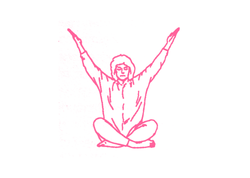 Движения запястьями рук на 4 счета. Упражнение Кундалини Йоги 1