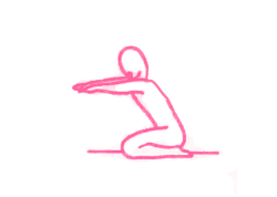 Дыхание огня через рот в Позе Скалы с вытянутыми в мудре руками (3 мин) 1