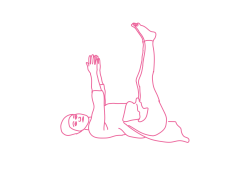 Дыхание Огня лежа на спине с руками и ногами на 90 градусов (3 мин)