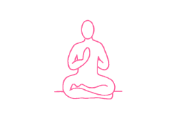 Дыхание Огня с надавливанием на Сердечный Центр (3-5 мин)