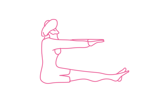 Дыхание Огня сидя на полу с вытянутыми вперед руками (2 мин). Кундалини Йога