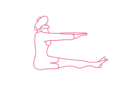 Дыхание Огня сидя на полу с вытянутыми вперед руками (2 мин). Кундалини Йога