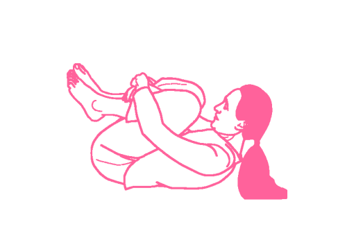 Дыхание Огня, уткнувшись носом в колени (1 мин)