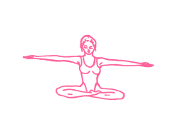 Дыхание Огня в Простой Позе с вытянутыми руками (3 мин). Упражнение Кундалини Йоги