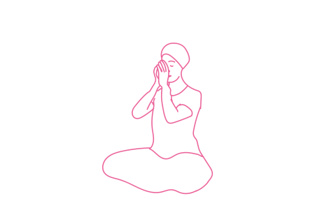 Дыхание ртом через щель между большими пальцами 1