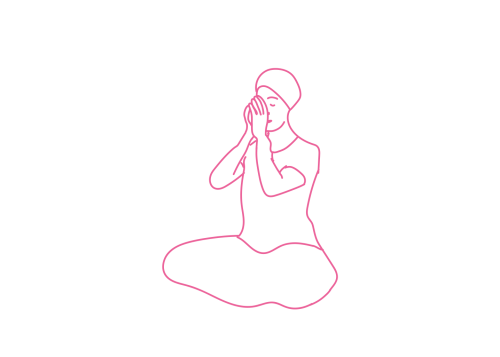 Дыхание ртом через щель между большими пальцами 1