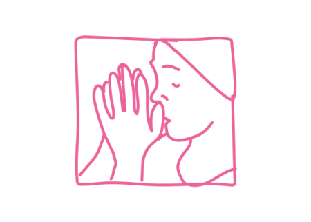 Дыхание ртом через щель между большими пальцами 2