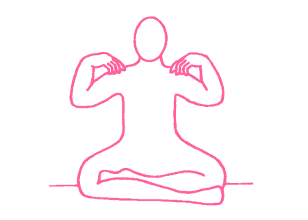 Дыхание в Простой Позе, разбитое на 8 частей Дыхание в Простой Позе, разбитое на 8 частей