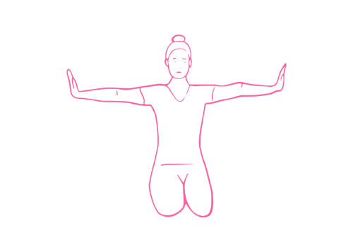 Глубокое дыхание и Дыхание Огня в Позе Скалы (3 мин)