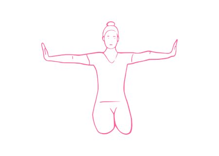 Глубокое дыхание и Дыхание Огня в Позе Скалы (3 мин)