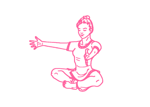 Глубокое дыхание с руками на 60 градусов. Кундалини Йога