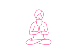 Качание пупком в Простой Позе с Молитвенной Мудрой (3,5 мин). Упражнение Кундалини Йоги