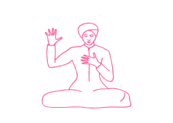 «Гуру Дэв Мата» с ладонью на сердце (31 мин)