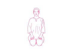 Качания пупком на задержке дыхания в Позе Скалы (2-3 мин или 50 подходов)