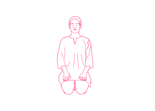 Качания пупком на задержке дыхания в Позе Скалы (2-3 мин или 50 подходов)