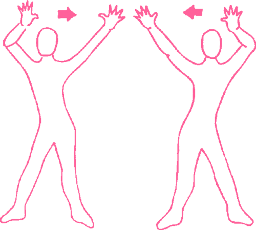 Качания руками из стороны в сторону стоя. Упражнение Кундалини Йоги