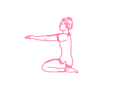 Качания животом с Дыханием Огня и вытянутыми вперед руками (1-3 мин). Кундалини Йога