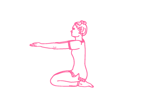 Качания животом с Дыханием Огня и вытянутыми вперед руками (1-3 мин). Кундалини Йога