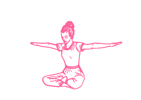 Хлопки ладонями на четыре счета с пением мантры Хар, Хар, Хар, Хари