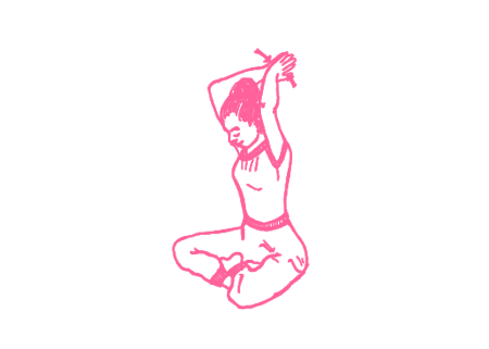 Хлопки ладонями на четыре счета с пением Гуру Гаятри Мантры 5