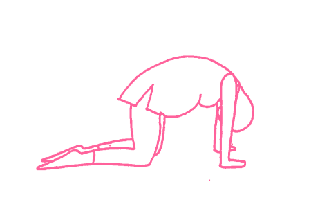 Кошка корова (без прогиба, для беременных) (1-3 мин). Упражнение Кундалини Йоги 2