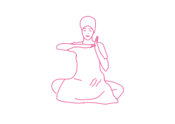 Пение мантры Хар Сингх Нар Сингх с руками в форме опрокинутой влево буквы «Т» (5 мин)