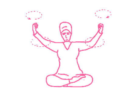 Круговые движения кулаками. Упражнение Кундалини Йоги 1 Круговые движения кулаками. Упражнение Кундалини Йоги 1