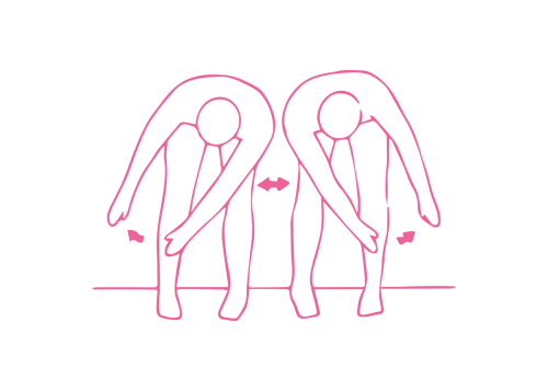 Махи руками в наклоне стоя (2 мин 30 сек) Кундалини Йога