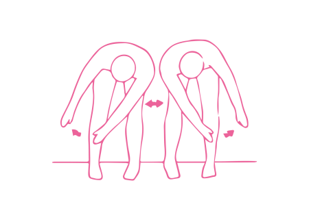 Махи руками в наклоне стоя (2 мин 30 сек) Кундалини Йога