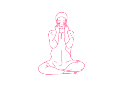 Массаж нижних век и щек пальцами. Кундалини Йога