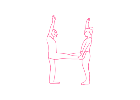 Матра «Гате Гате Парагате» стоя, держа за ногу партнера (15 мин) Матра «Гате Гате Парагате» стоя, держа за ногу партнера (15 мин)