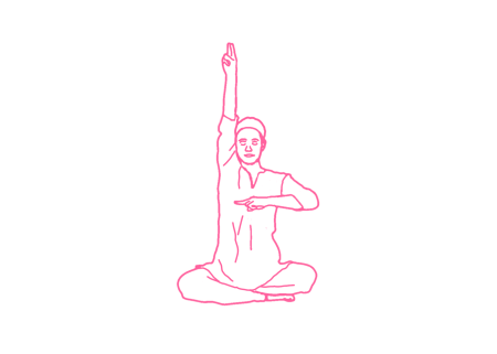 Мысленные разводы рук в стороны по трек Rhythms of Gatka (2 мин). Упражнение Кундалини Йоги 1