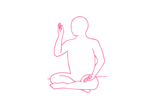 Тихое глубокое дыхание с мудрой в Простой Позе (4 мин 45 сек)