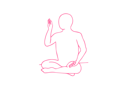 Тихое глубокое дыхание с мудрой в Простой Позе (4 мин 45 сек)