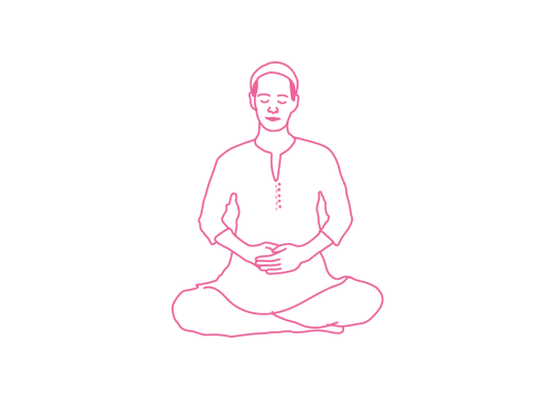 Медитация под трек «Онг Намо Гуру Дэв Намо» с надавливанием руками на живот (4-8 мин)