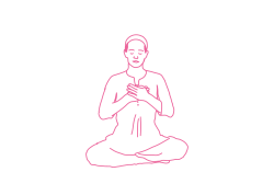 Медленное глубокое дыхание с кистями рук на Сердечном Центре (4 мин)