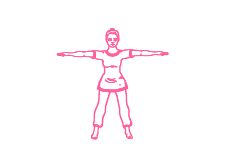 Медленные наклоны влево и вправо со скруткой от бедер (6 мин). Упражнение Кундалини Йоги 3