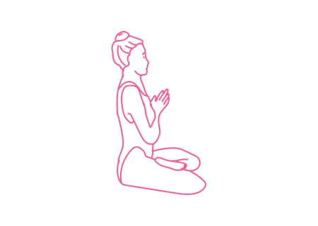 Минутные задержки дыхания на вдохе в Простой Позе с Молитвенной мудрой (10 раз) Минутные задержки дыхания на вдохе в Простой Позе с Молитвенной мудрой (10 раз)